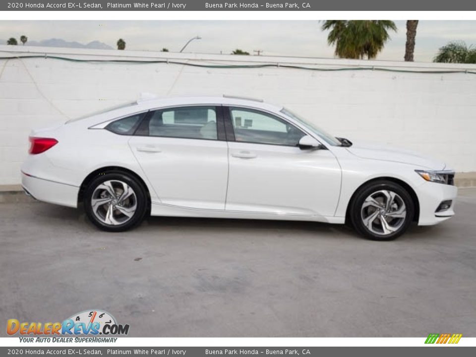 2020 Honda Accord EX-L Sedan Platinum White Pearl / Ivory Photo #5