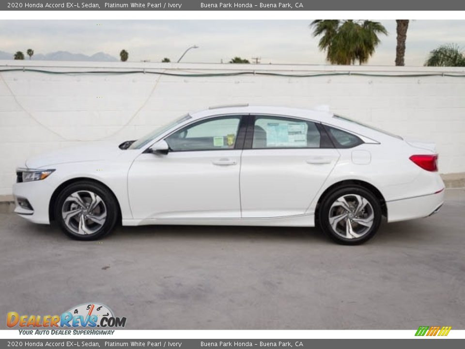 2020 Honda Accord EX-L Sedan Platinum White Pearl / Ivory Photo #9