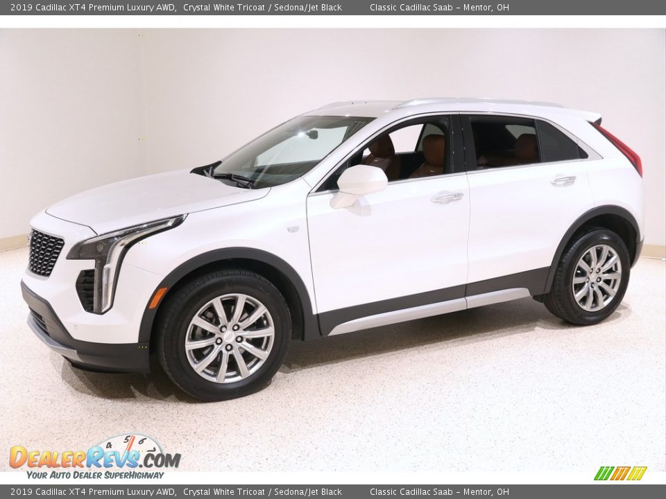 Crystal White Tricoat 2019 Cadillac XT4 Premium Luxury AWD Photo #3