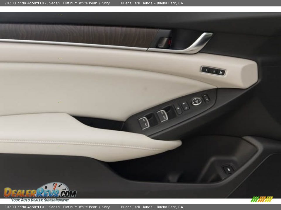2020 Honda Accord EX-L Sedan Platinum White Pearl / Ivory Photo #16