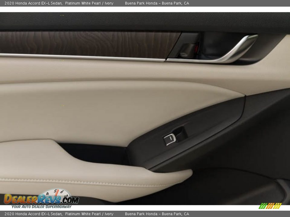 2020 Honda Accord EX-L Sedan Platinum White Pearl / Ivory Photo #18
