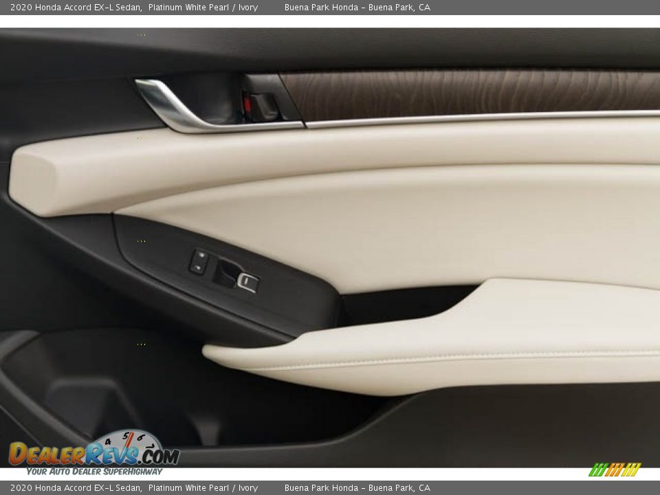 2020 Honda Accord EX-L Sedan Platinum White Pearl / Ivory Photo #20
