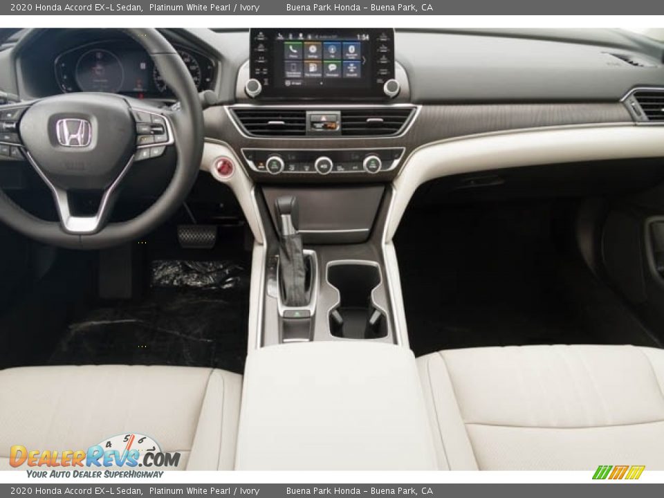 2020 Honda Accord EX-L Sedan Platinum White Pearl / Ivory Photo #23