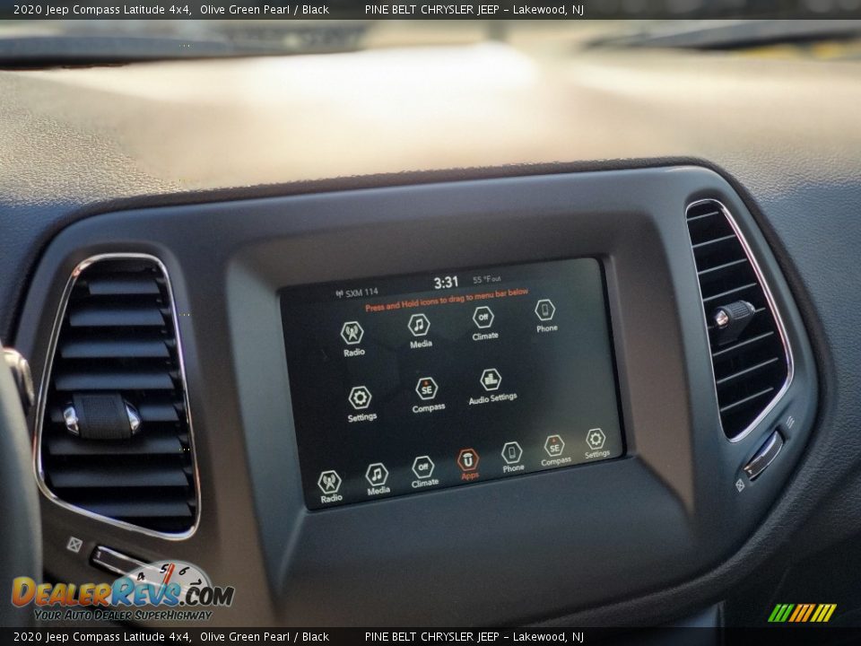 2020 Jeep Compass Latitude 4x4 Olive Green Pearl / Black Photo #12