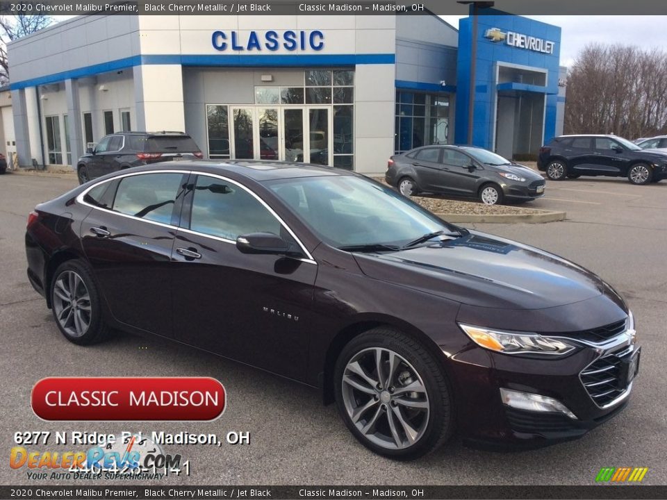 2020 Chevrolet Malibu Premier Black Cherry Metallic / Jet Black Photo #1