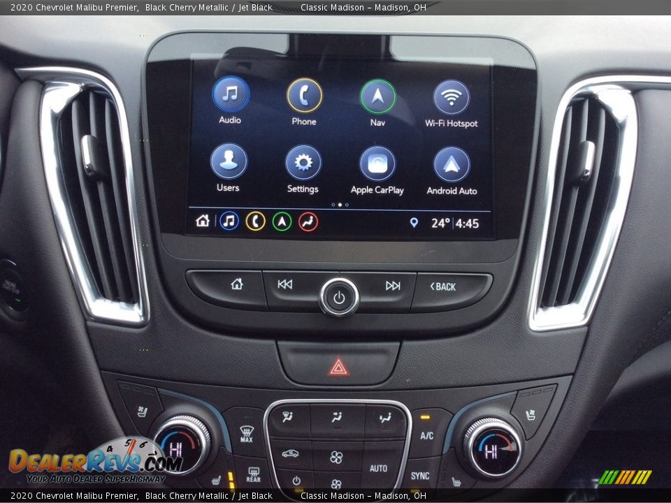 2020 Chevrolet Malibu Premier Black Cherry Metallic / Jet Black Photo #15