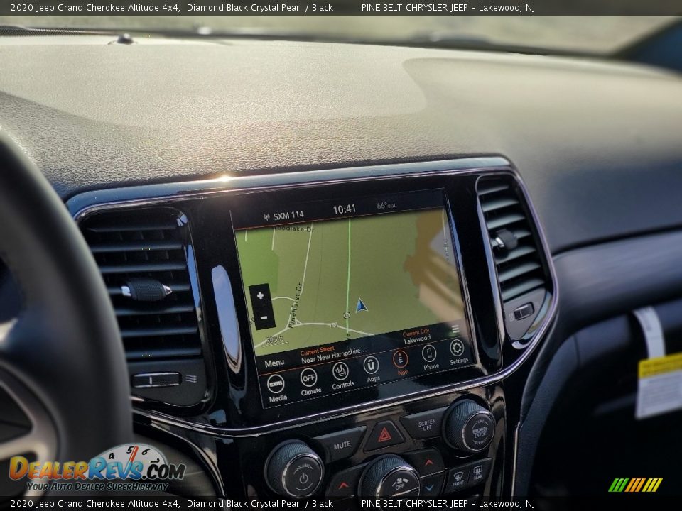 2020 Jeep Grand Cherokee Altitude 4x4 Diamond Black Crystal Pearl / Black Photo #13