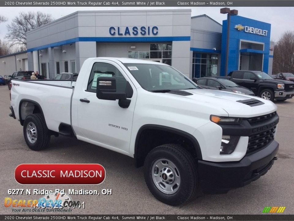 2020 Chevrolet Silverado 2500HD Work Truck Regular Cab 4x4 Summit White / Jet Black Photo #1