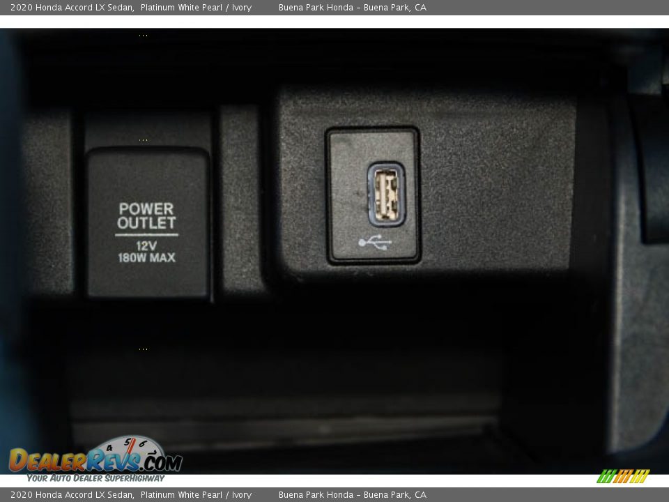 2020 Honda Accord LX Sedan Platinum White Pearl / Ivory Photo #19