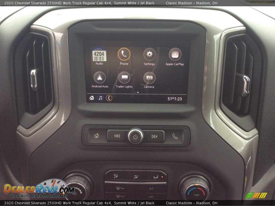 2020 Chevrolet Silverado 2500HD Work Truck Regular Cab 4x4 Summit White / Jet Black Photo #15