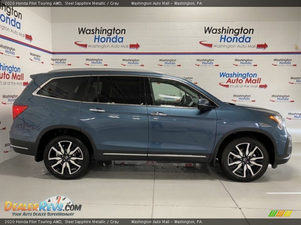 2020 Honda Pilot Touring AWD Steel Sapphire Metallic / Gray Photo #1