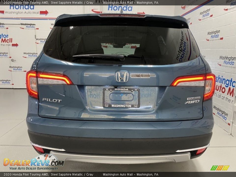 2020 Honda Pilot Touring AWD Steel Sapphire Metallic / Gray Photo #7
