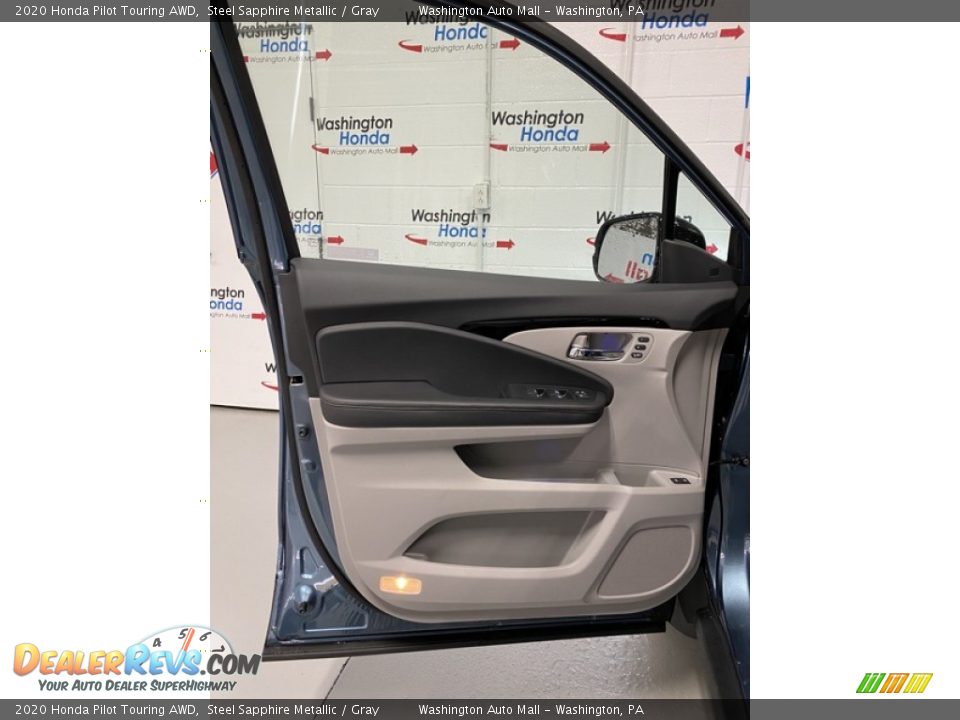 2020 Honda Pilot Touring AWD Steel Sapphire Metallic / Gray Photo #10