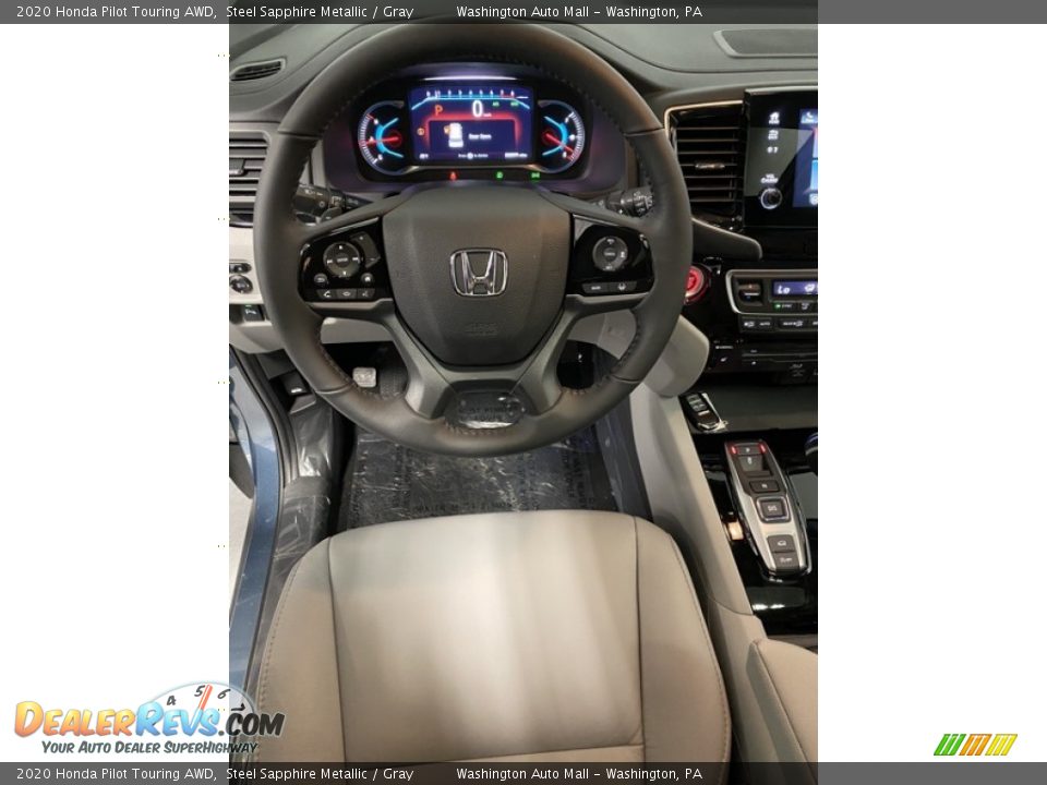 2020 Honda Pilot Touring AWD Steel Sapphire Metallic / Gray Photo #13