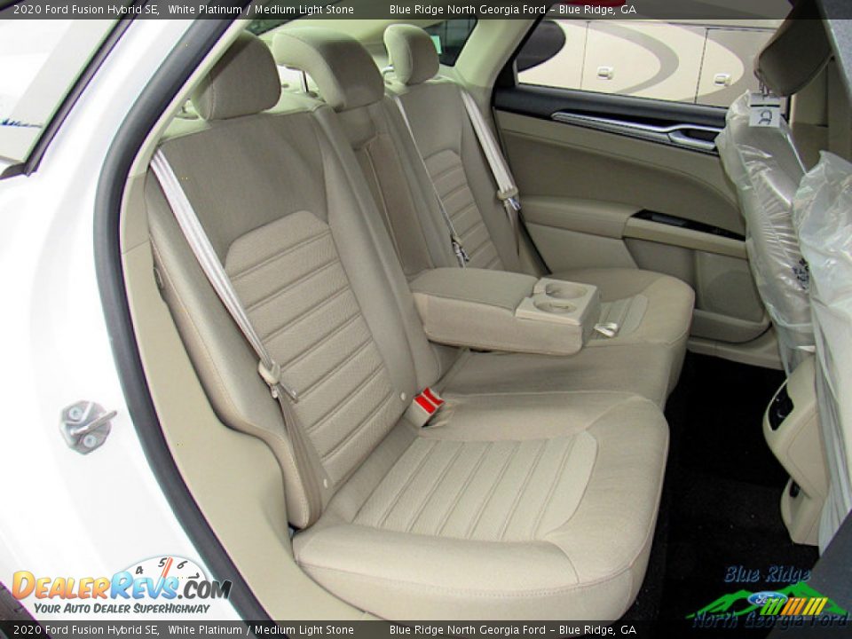 2020 Ford Fusion Hybrid SE White Platinum / Medium Light Stone Photo #12