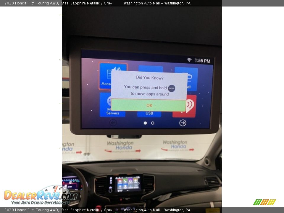 2020 Honda Pilot Touring AWD Steel Sapphire Metallic / Gray Photo #29