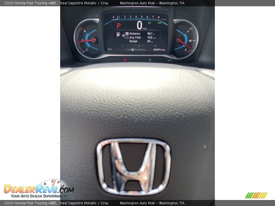 2020 Honda Pilot Touring AWD Steel Sapphire Metallic / Gray Photo #33