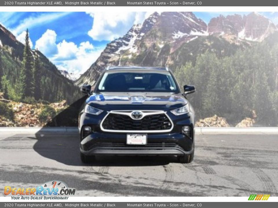 2020 Toyota Highlander XLE AWD Midnight Black Metallic / Black Photo #2