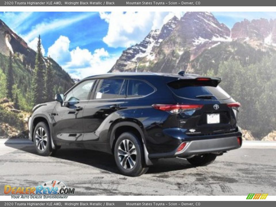 2020 Toyota Highlander XLE AWD Midnight Black Metallic / Black Photo #3