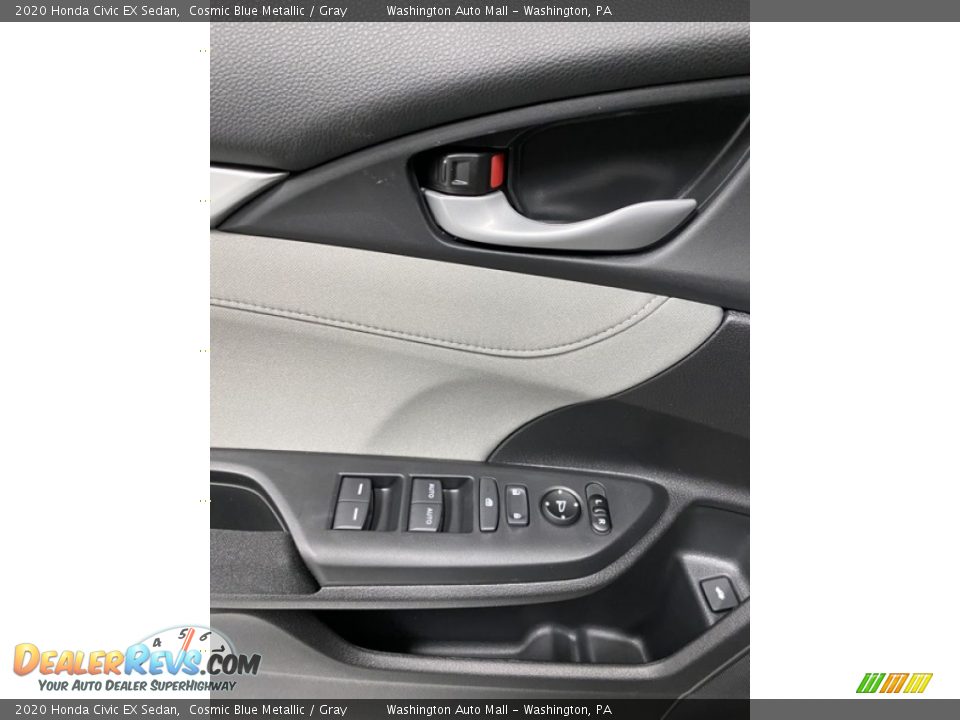 2020 Honda Civic EX Sedan Cosmic Blue Metallic / Gray Photo #11