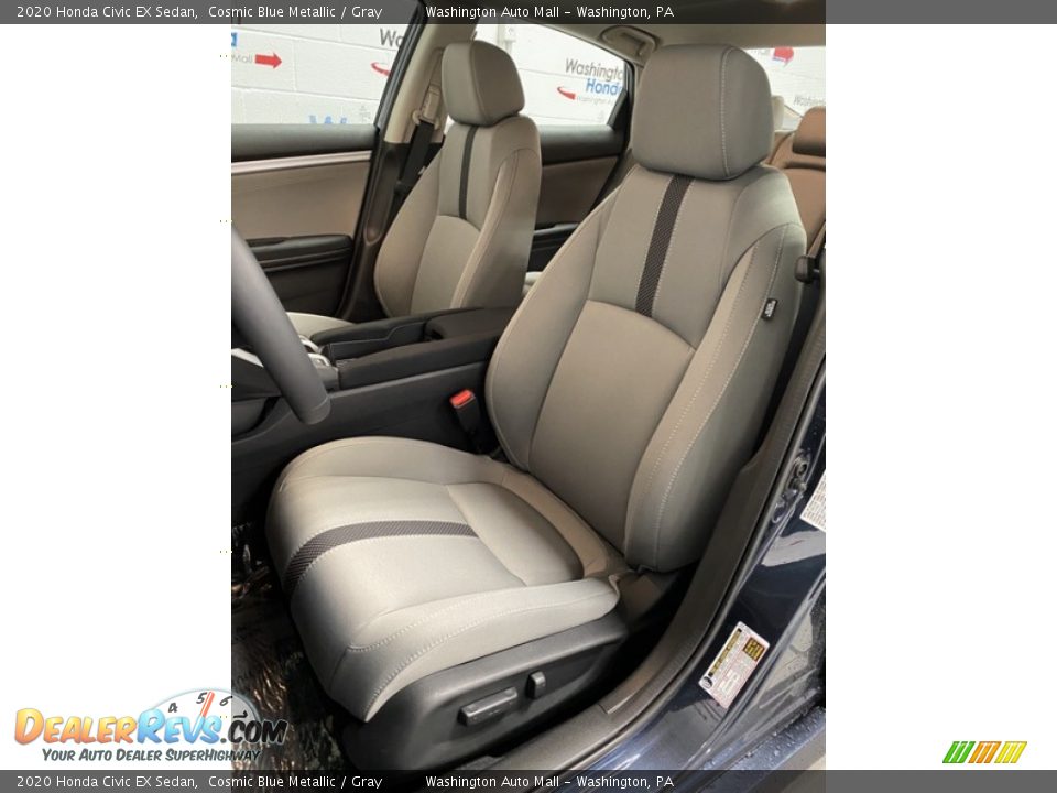 2020 Honda Civic EX Sedan Cosmic Blue Metallic / Gray Photo #14