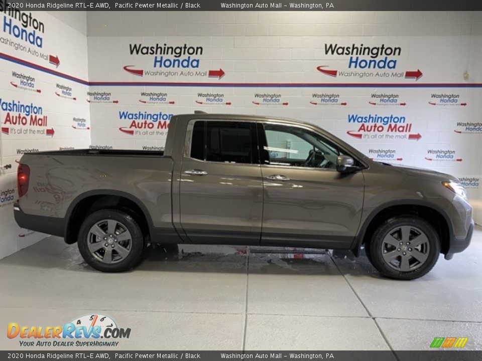 2020 Honda Ridgeline RTL-E AWD Pacific Pewter Metallic / Black Photo #1