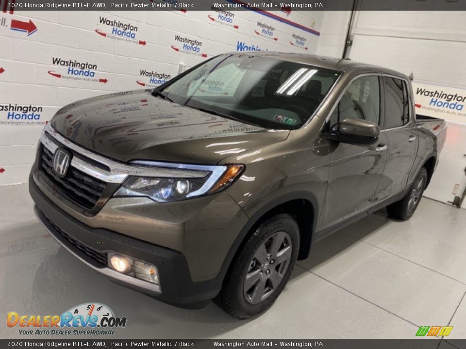 2020 Honda Ridgeline RTL-E AWD Pacific Pewter Metallic / Black Photo #4