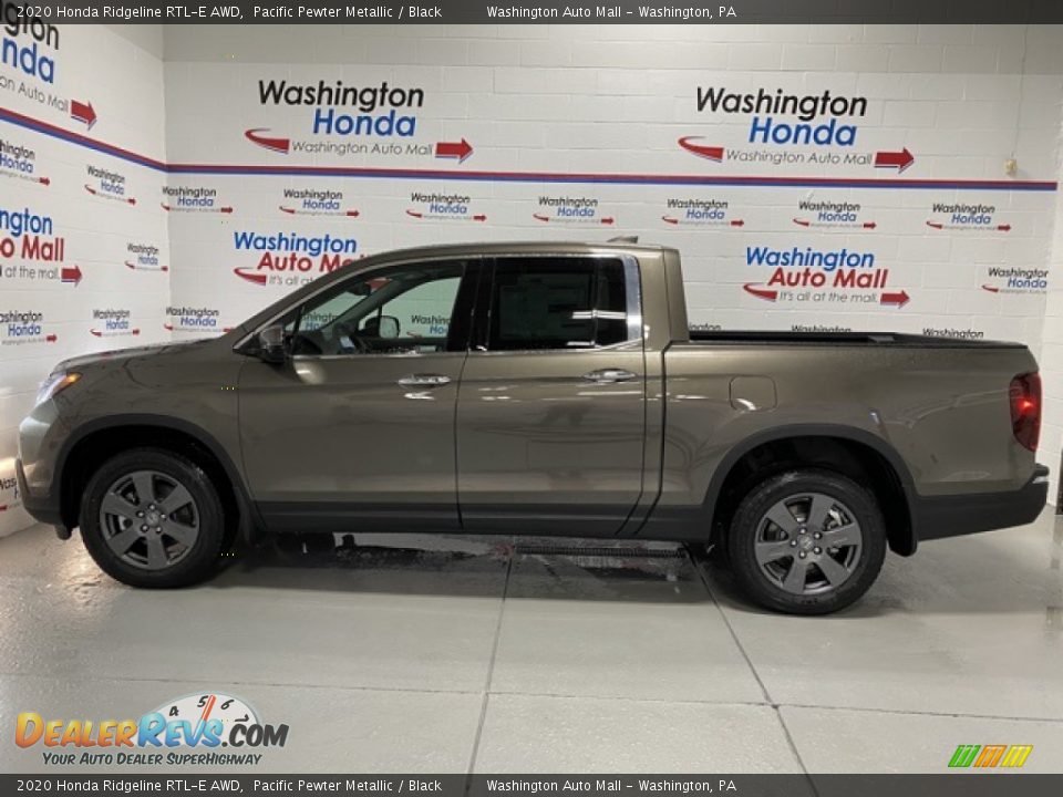 2020 Honda Ridgeline RTL-E AWD Pacific Pewter Metallic / Black Photo #5