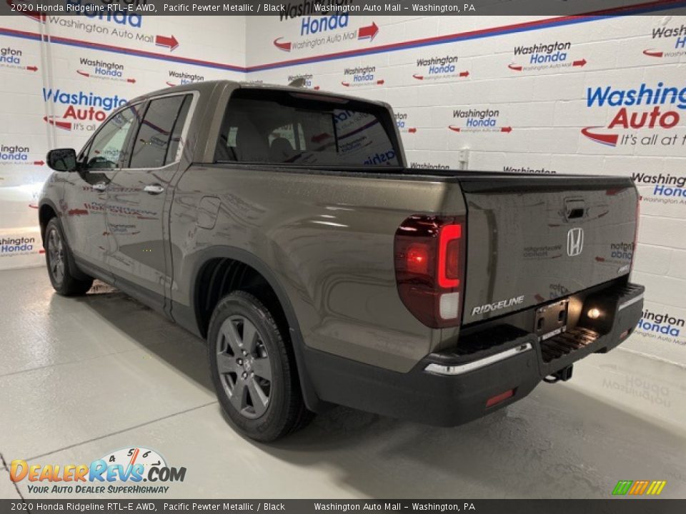 2020 Honda Ridgeline RTL-E AWD Pacific Pewter Metallic / Black Photo #6