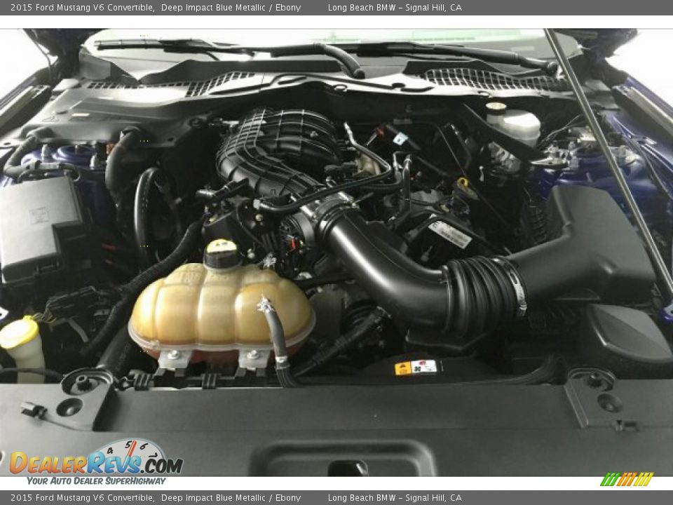 2015 Ford Mustang V6 Convertible Deep Impact Blue Metallic / Ebony Photo #8