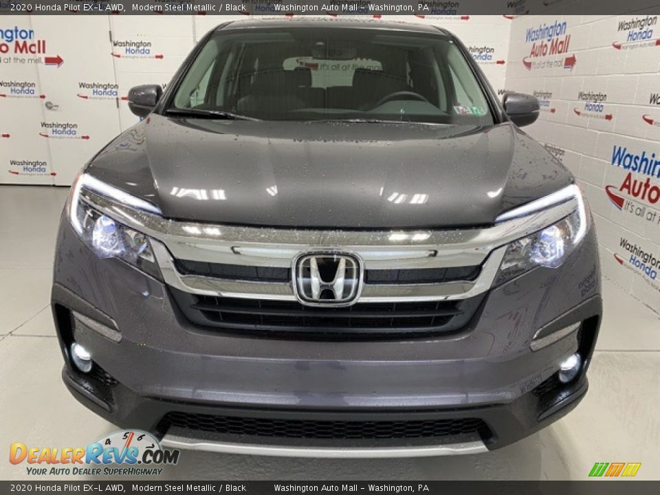 2020 Honda Pilot EX-L AWD Modern Steel Metallic / Black Photo #3