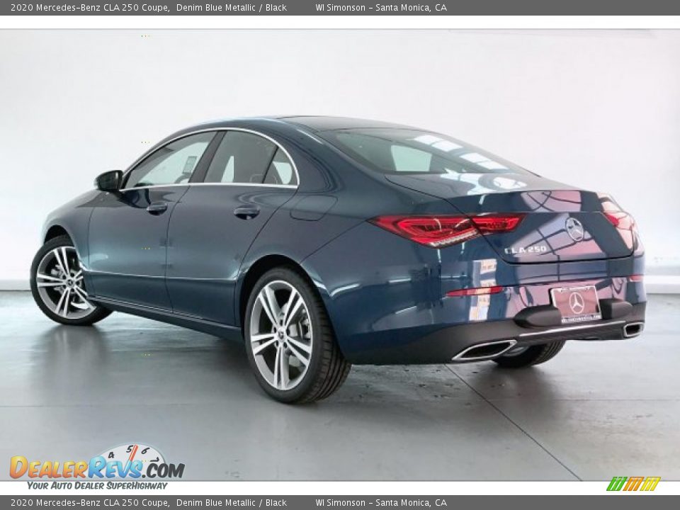 2020 Mercedes-Benz CLA 250 Coupe Denim Blue Metallic / Black Photo #2