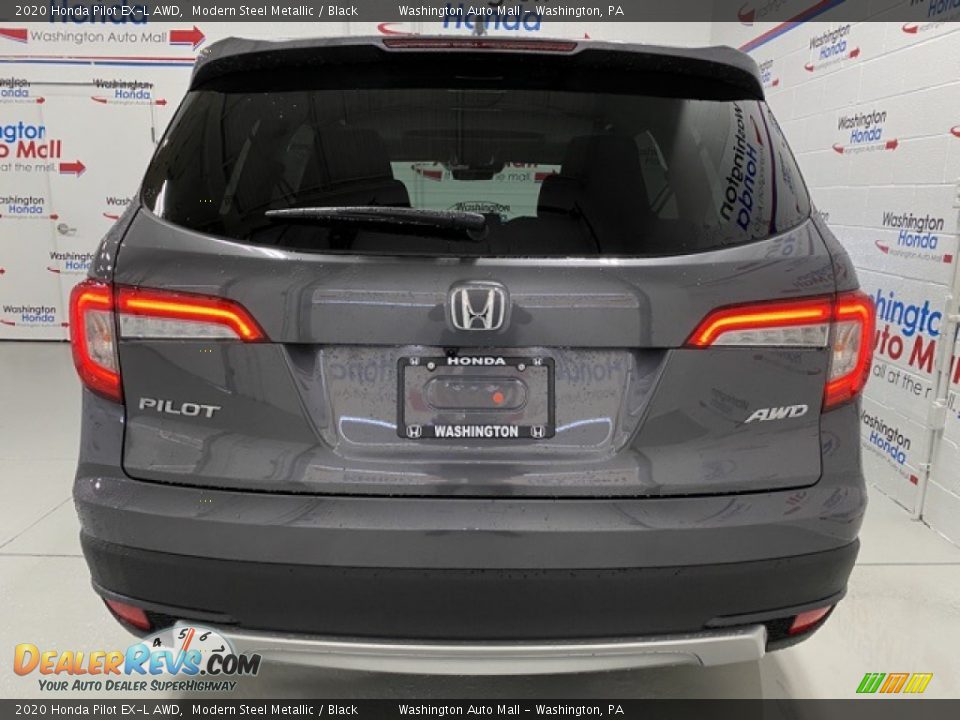 2020 Honda Pilot EX-L AWD Modern Steel Metallic / Black Photo #7