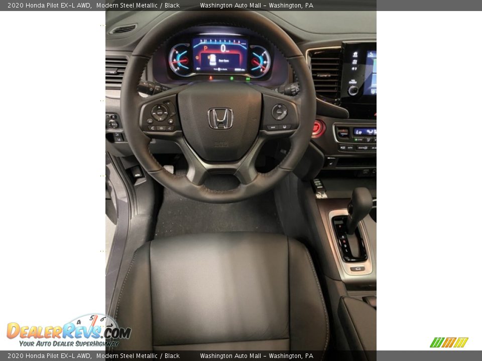 2020 Honda Pilot EX-L AWD Modern Steel Metallic / Black Photo #13