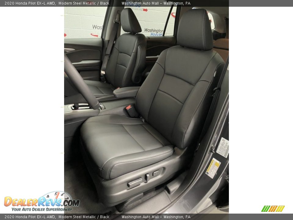 2020 Honda Pilot EX-L AWD Modern Steel Metallic / Black Photo #14