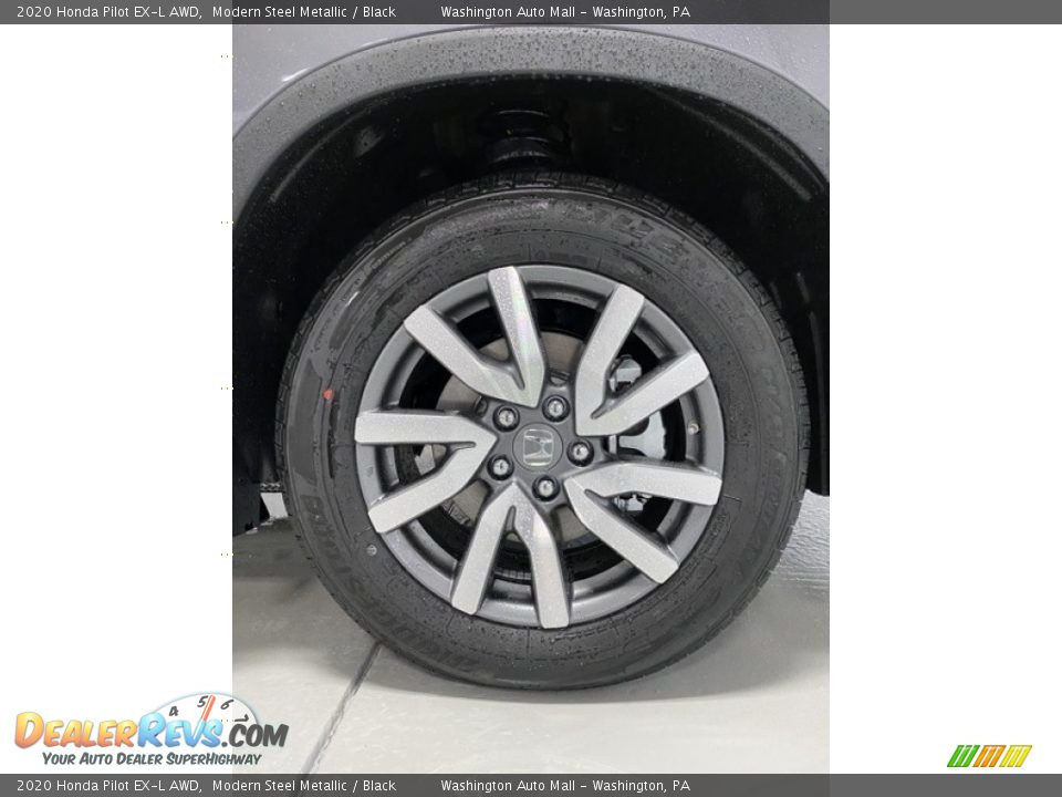 2020 Honda Pilot EX-L AWD Modern Steel Metallic / Black Photo #28