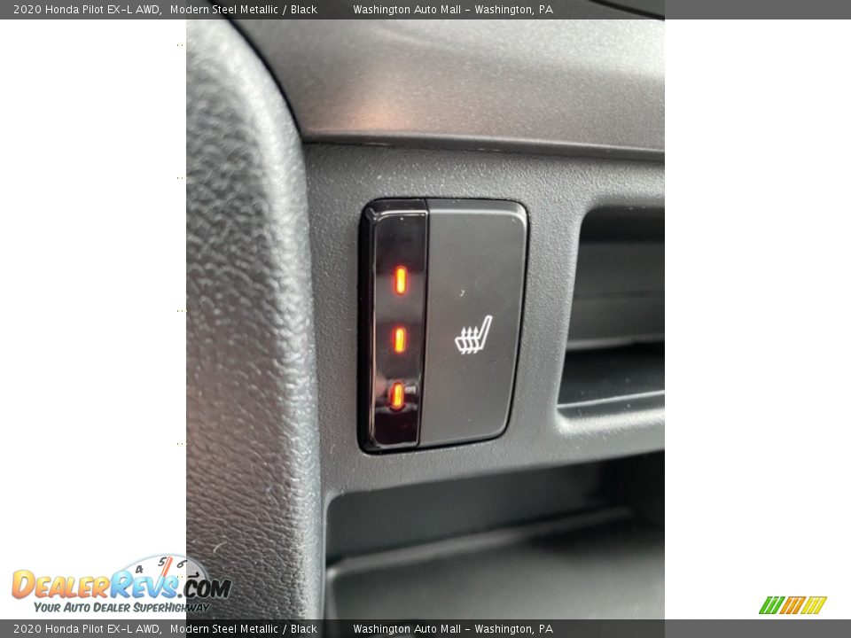 2020 Honda Pilot EX-L AWD Modern Steel Metallic / Black Photo #35