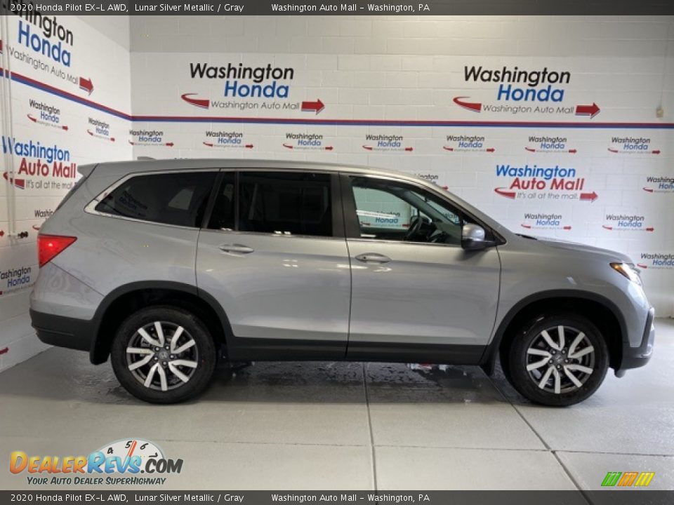 2020 Honda Pilot EX-L AWD Lunar Silver Metallic / Gray Photo #1