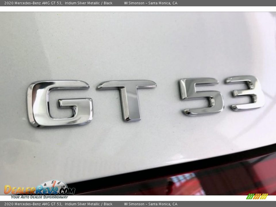 2020 Mercedes-Benz AMG GT 53 Iridium Silver Metallic / Black Photo #27