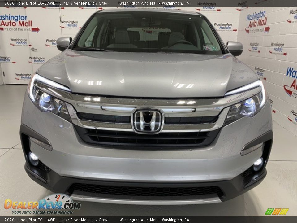 2020 Honda Pilot EX-L AWD Lunar Silver Metallic / Gray Photo #3