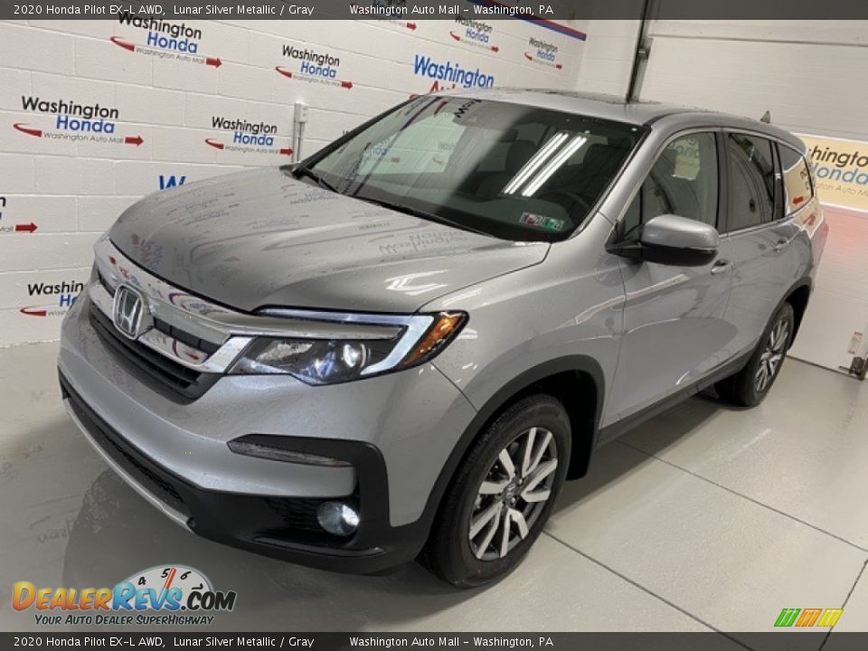 2020 Honda Pilot EX-L AWD Lunar Silver Metallic / Gray Photo #4