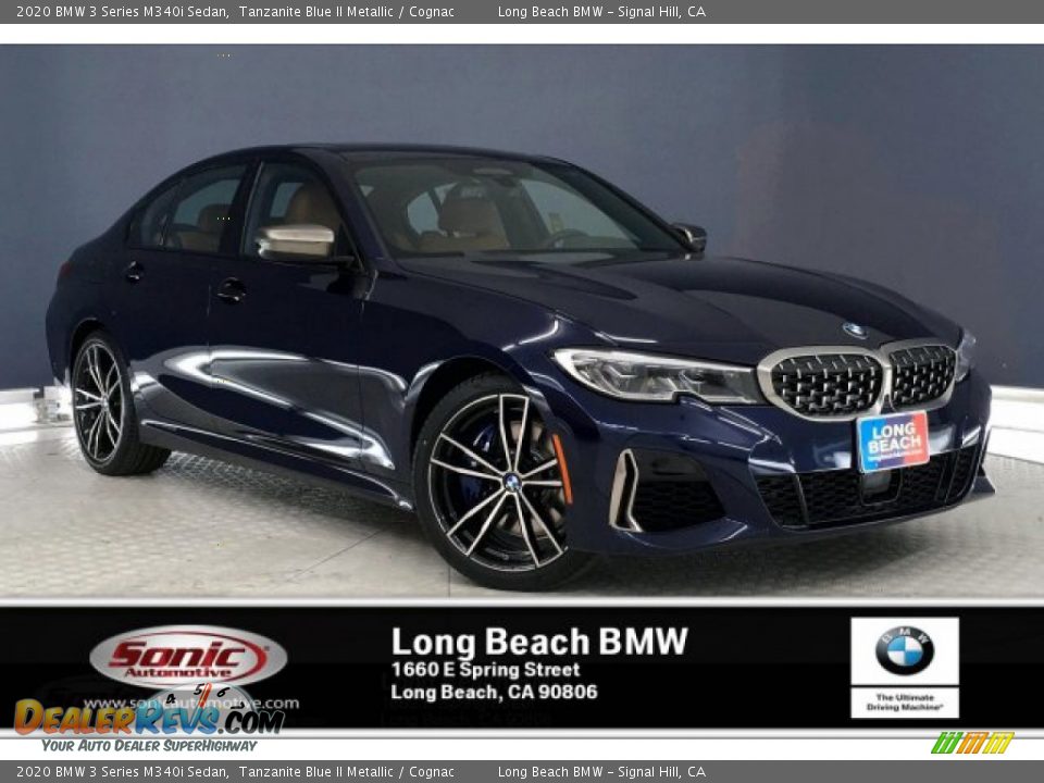 2020 BMW 3 Series M340i Sedan Tanzanite Blue II Metallic / Cognac Photo #1
