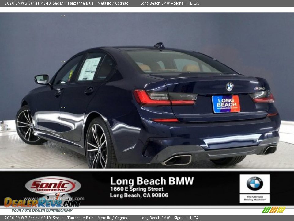 2020 BMW 3 Series M340i Sedan Tanzanite Blue II Metallic / Cognac Photo #2