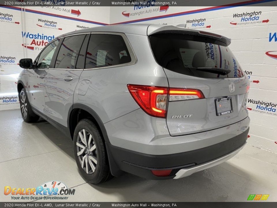 2020 Honda Pilot EX-L AWD Lunar Silver Metallic / Gray Photo #6