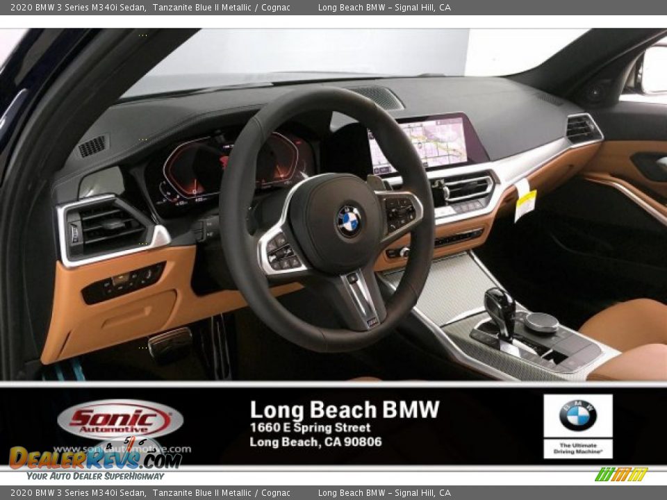 2020 BMW 3 Series M340i Sedan Tanzanite Blue II Metallic / Cognac Photo #4