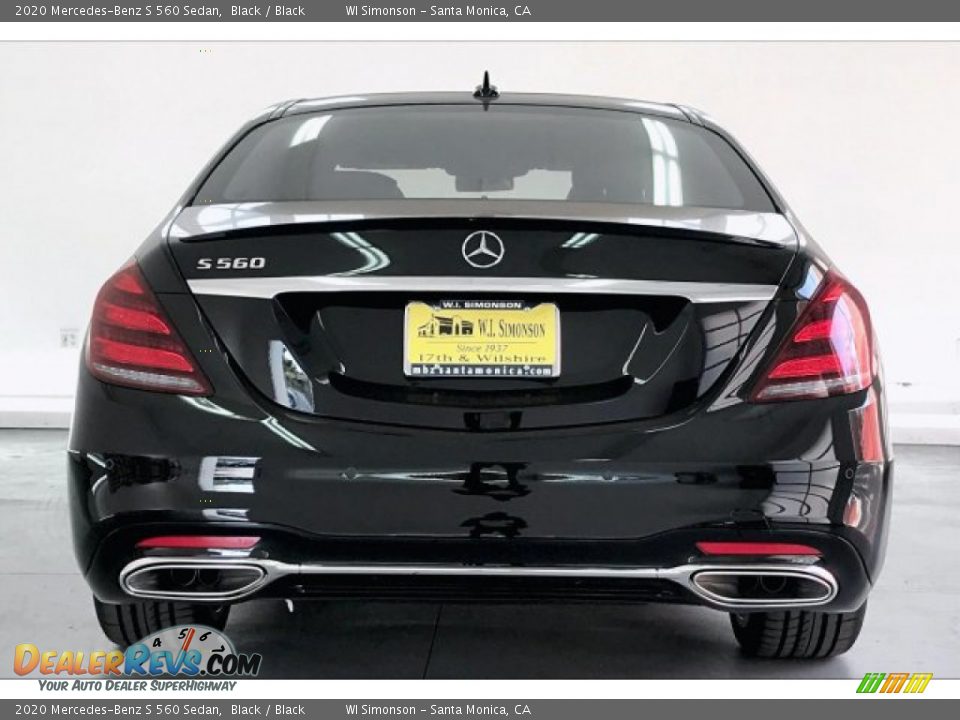 2020 Mercedes-Benz S 560 Sedan Black / Black Photo #3