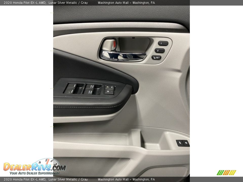 2020 Honda Pilot EX-L AWD Lunar Silver Metallic / Gray Photo #11