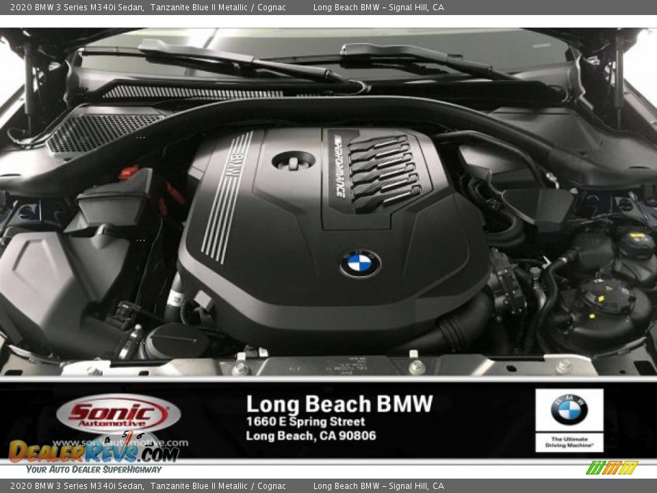 2020 BMW 3 Series M340i Sedan Tanzanite Blue II Metallic / Cognac Photo #8