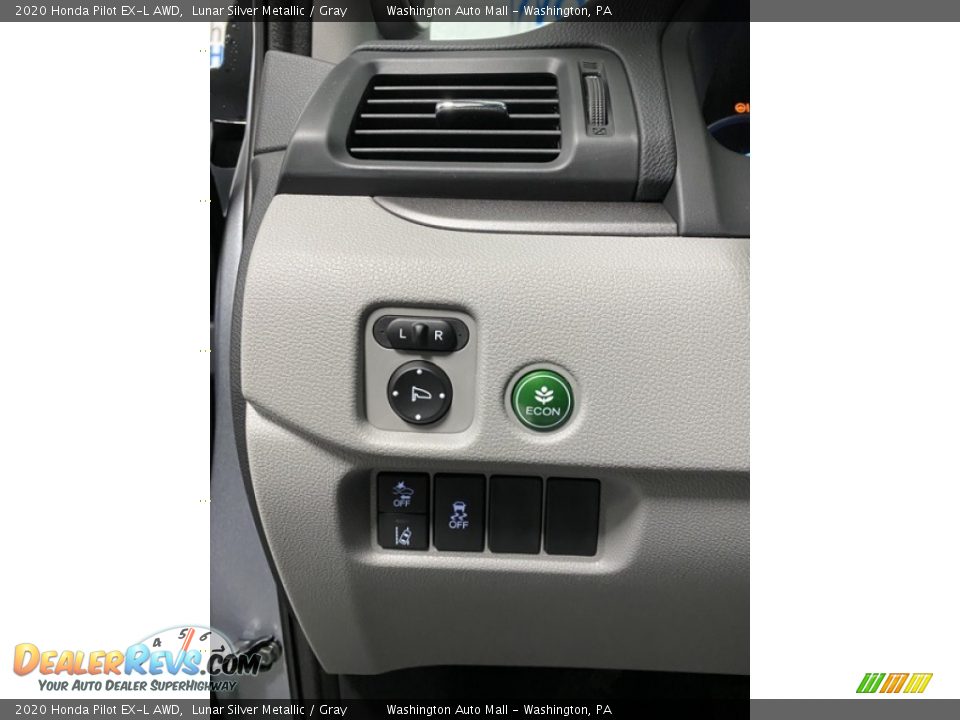 2020 Honda Pilot EX-L AWD Lunar Silver Metallic / Gray Photo #12