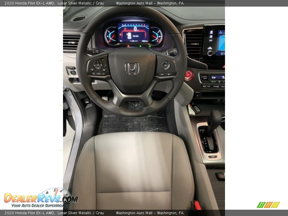 2020 Honda Pilot EX-L AWD Lunar Silver Metallic / Gray Photo #13
